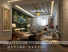 学员制作的没事田园风格室内设计效果图