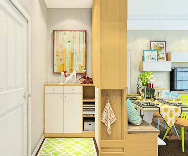 通透多功能隔断柜设计